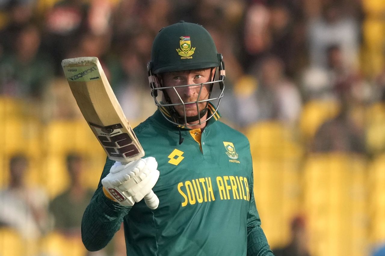 Heinrich Klaasen brings up his fifty, Pakistan vs South Africa, ODI tri-series, Karachi, February 12, 2025