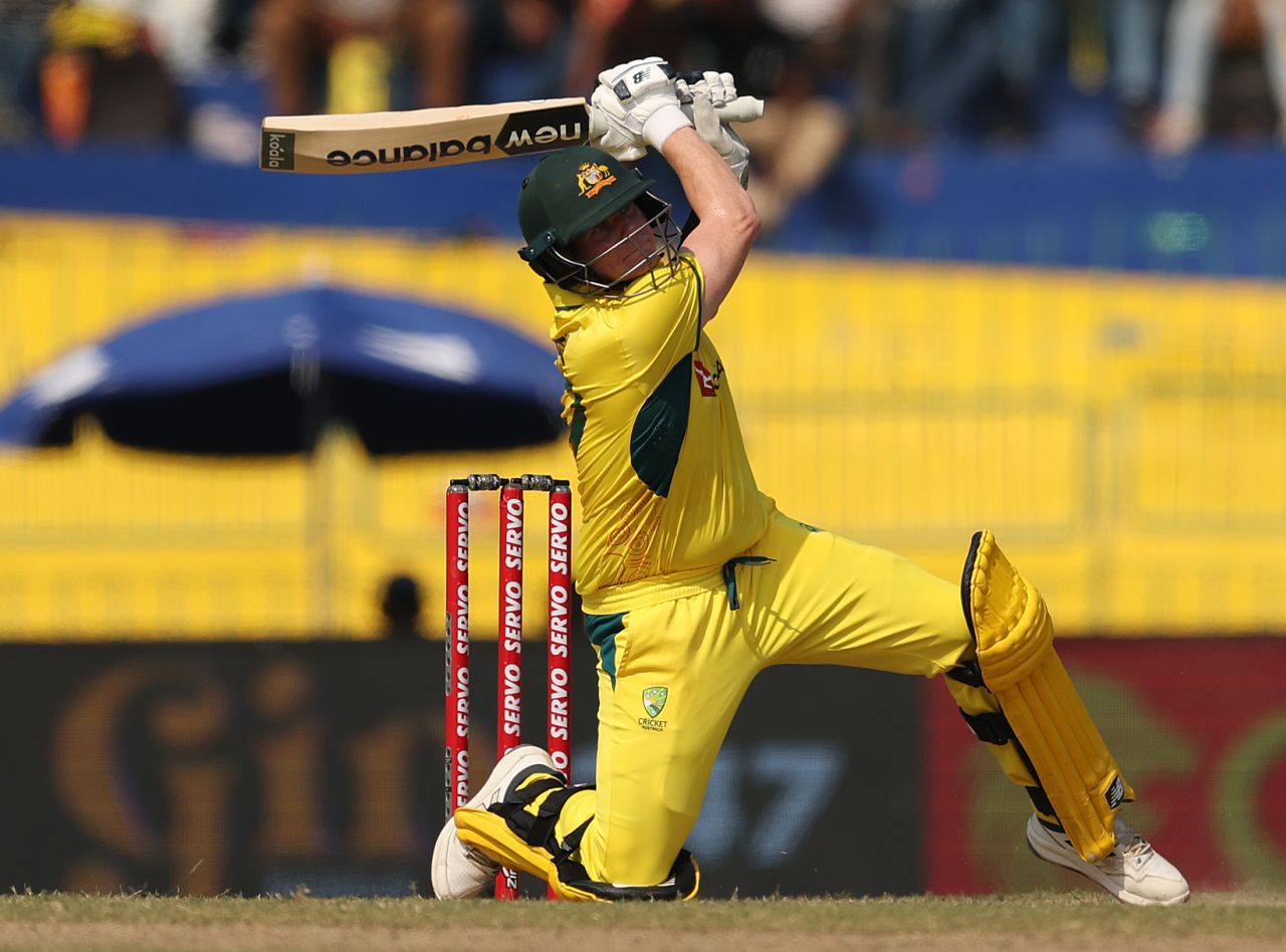 Steven Smith takes full toss of a free hit, Sri Lanka vs Australia, 2nd ODI, Colombo, February 14, 2025