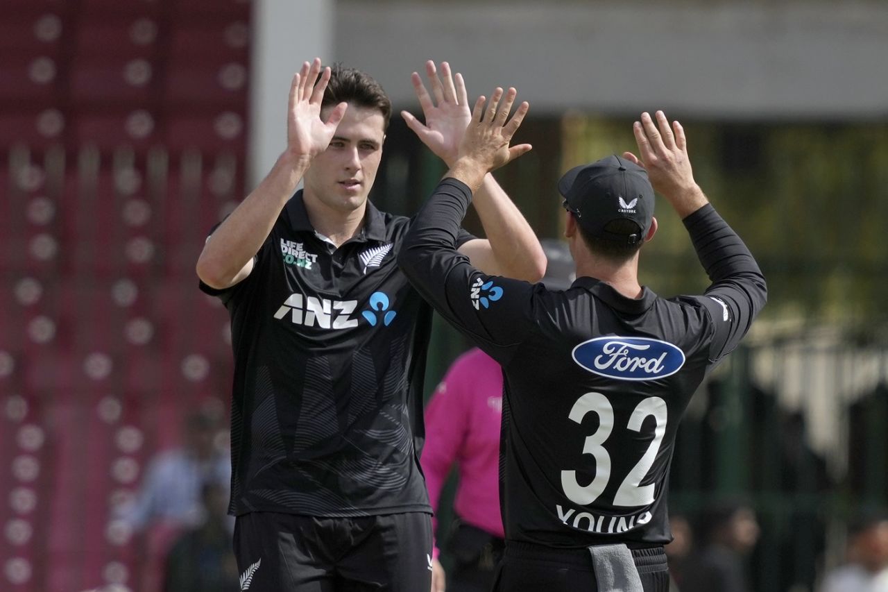 William O'Rourke removed Fakhar Zaman early, Pakistan vs New Zealand, ODI tri-series, Karachi, February 14, 2025