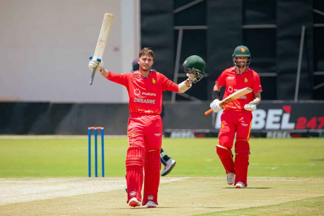 Brian Bennett's 169 kept Zimbabwe's innings together, Zimbabwe vs Ireland, 1st ODI, Harare, February 14, 2025