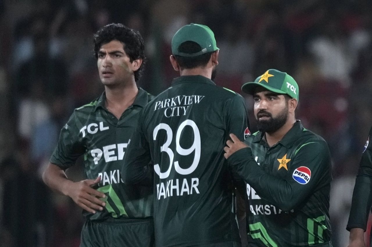 Naseem Shah picked up the key wicket of Devon Conway, Pakistan vs New Zealand, ODI tri-series, Karachi, February 14, 2025