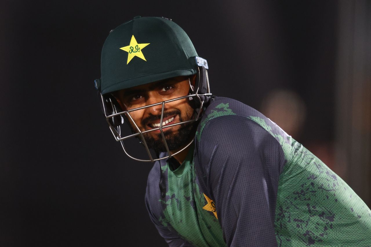 Babar Azam at a training session, Karachi, February 16, 2025