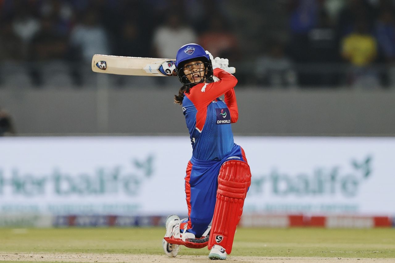 Jemimah Rodrigues struck a quick 22-ball 34, Delhi Capitals vs Royal Challengers Bengaluru, WPL 2025, Vadodara, February 17, 2025 | sportzpoint.com