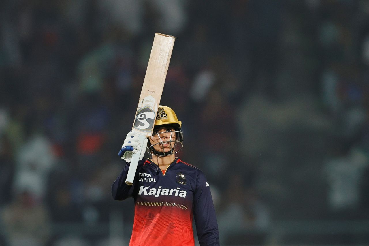 Smriti Mandhana brought up her half-century off 27 balls, Delhi Capitals vs Royal Challengers Bengaluru, WPL 2025, Vadodara, February 17, 2025