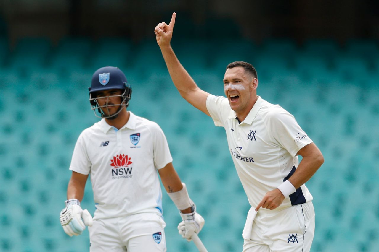 Scott Boland again enjoyed himself at the SCG, New South Wales vs Victoria, Sheffield Shield, SCG, February 18, 2025