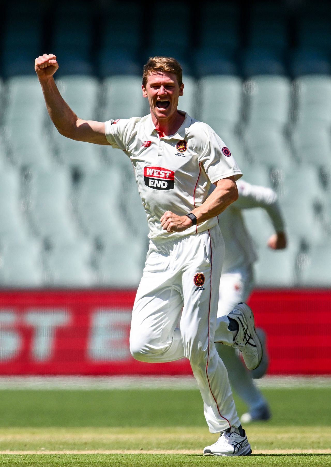 Brendan Doggett took 6 for 40 to bowl South Australia back into the game, South Australia vs Tasmania, Sheffield Shield, Adelaide Oval, February 18, 2025