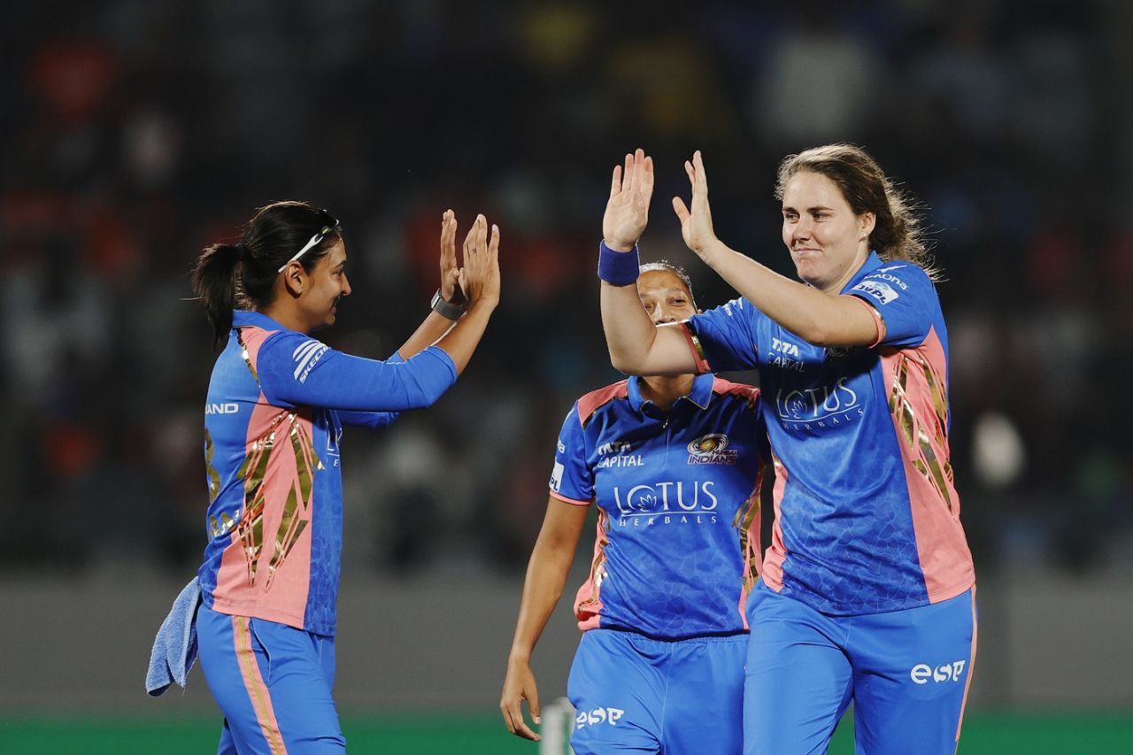 Gujarat Giants vs Mumbai Indians WPL 2025 Report: Mumbai make it 5-0 over Giants, powered by Nat Sciver-Brunt's all-round performance | sportzpoint.com