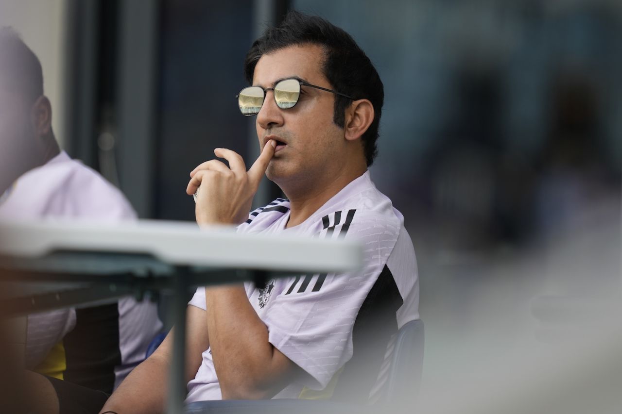 Gautam Gambhir watches India go about their bowling, Bangladesh vs India, Champions Trophy, Dubai, February 20, 2025