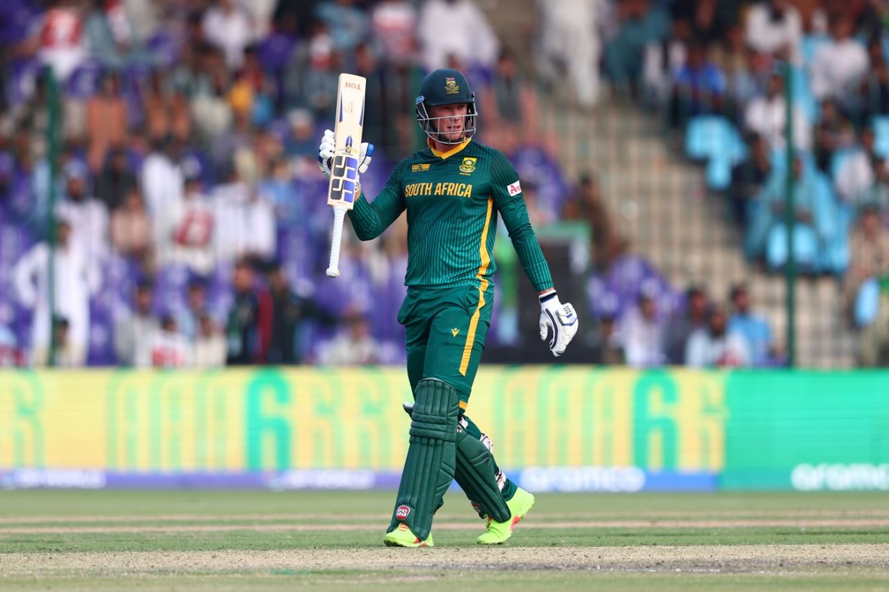 Rassie van der Dussen scored 52, Afghanistan vs South Africa, Champions Trophy, Karachi, February 21, 2025