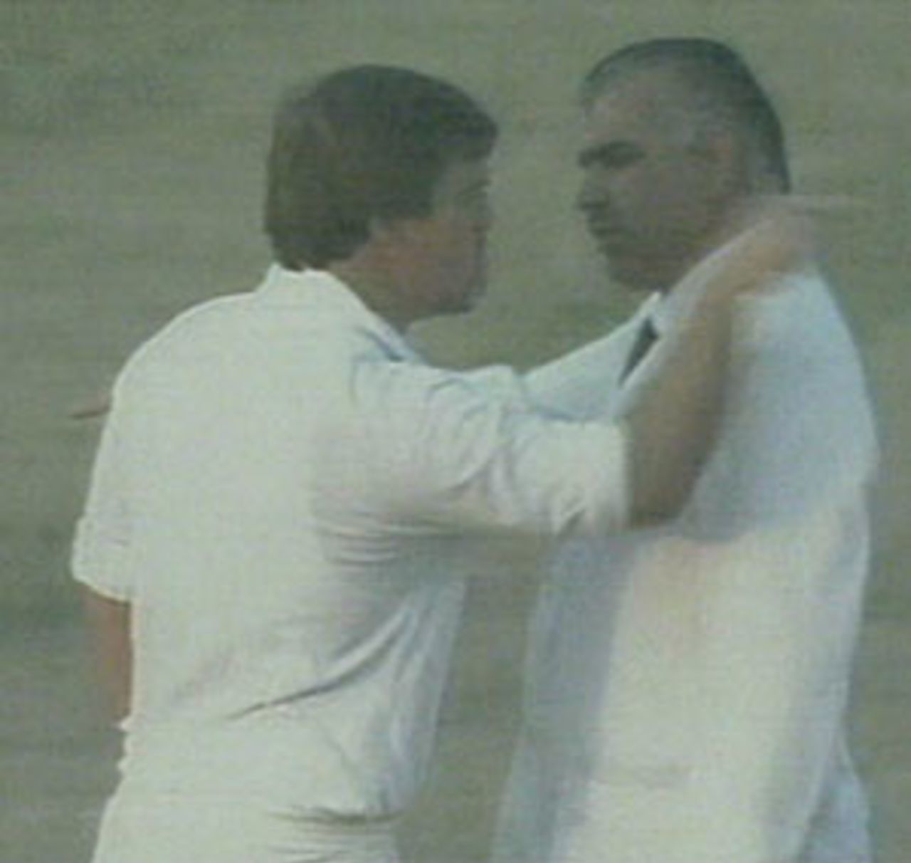 Mike Gatting argues with Shakoor Rana (Pt 1), Pakistan v England, 2nd Test, Faisalabad, December 8, 1987