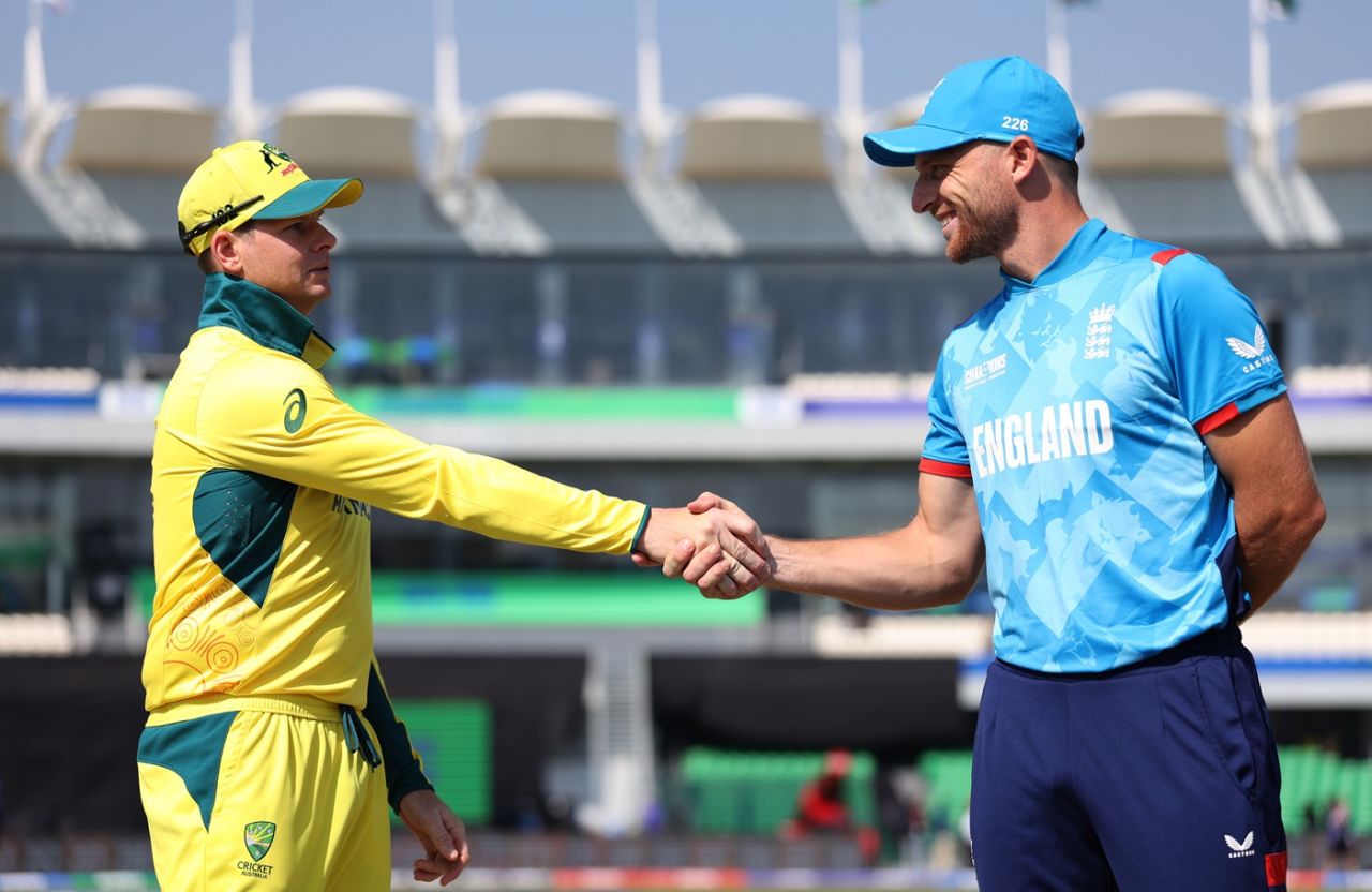Steven Smith opted to bowl first against Jos Buttler's England side, Australia vs England, ICC Champions Trophy 2025, Lahore, February 22, 2025