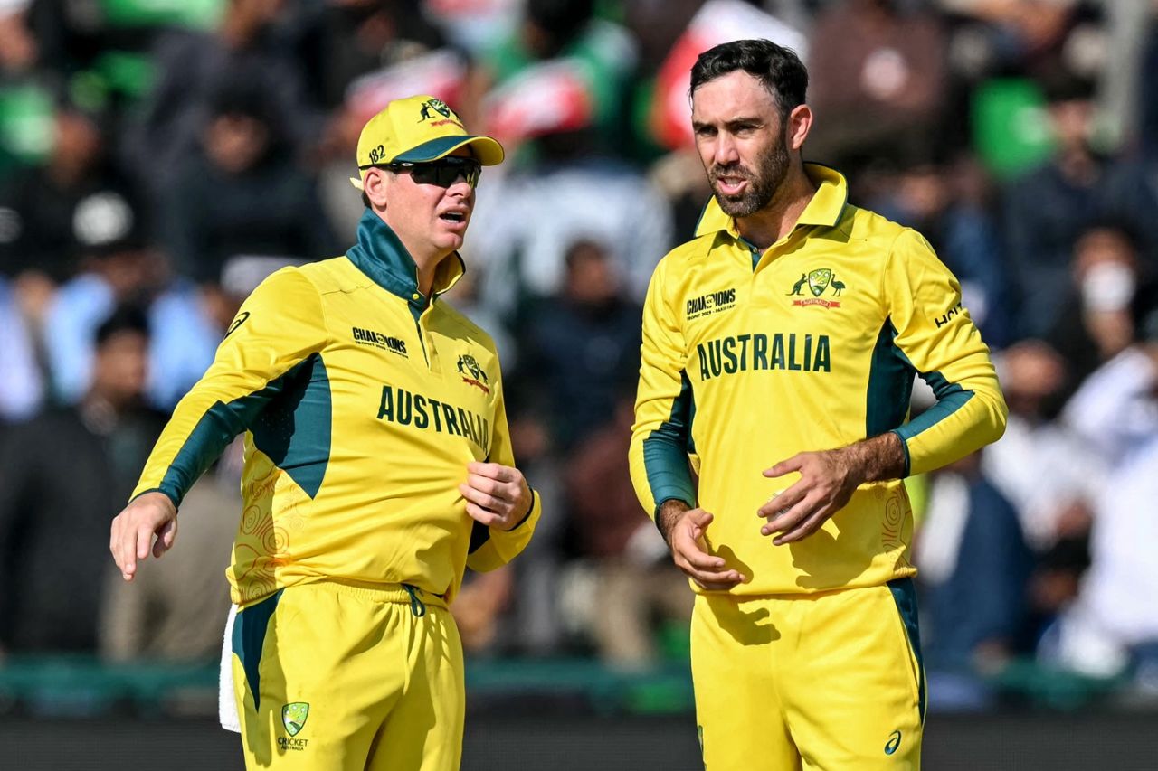 Steven Smith brought Glenn Maxwell on in the 12th over, Australia vs England, ICC Men's Champions Trophy, Lahore, February 22, 2025