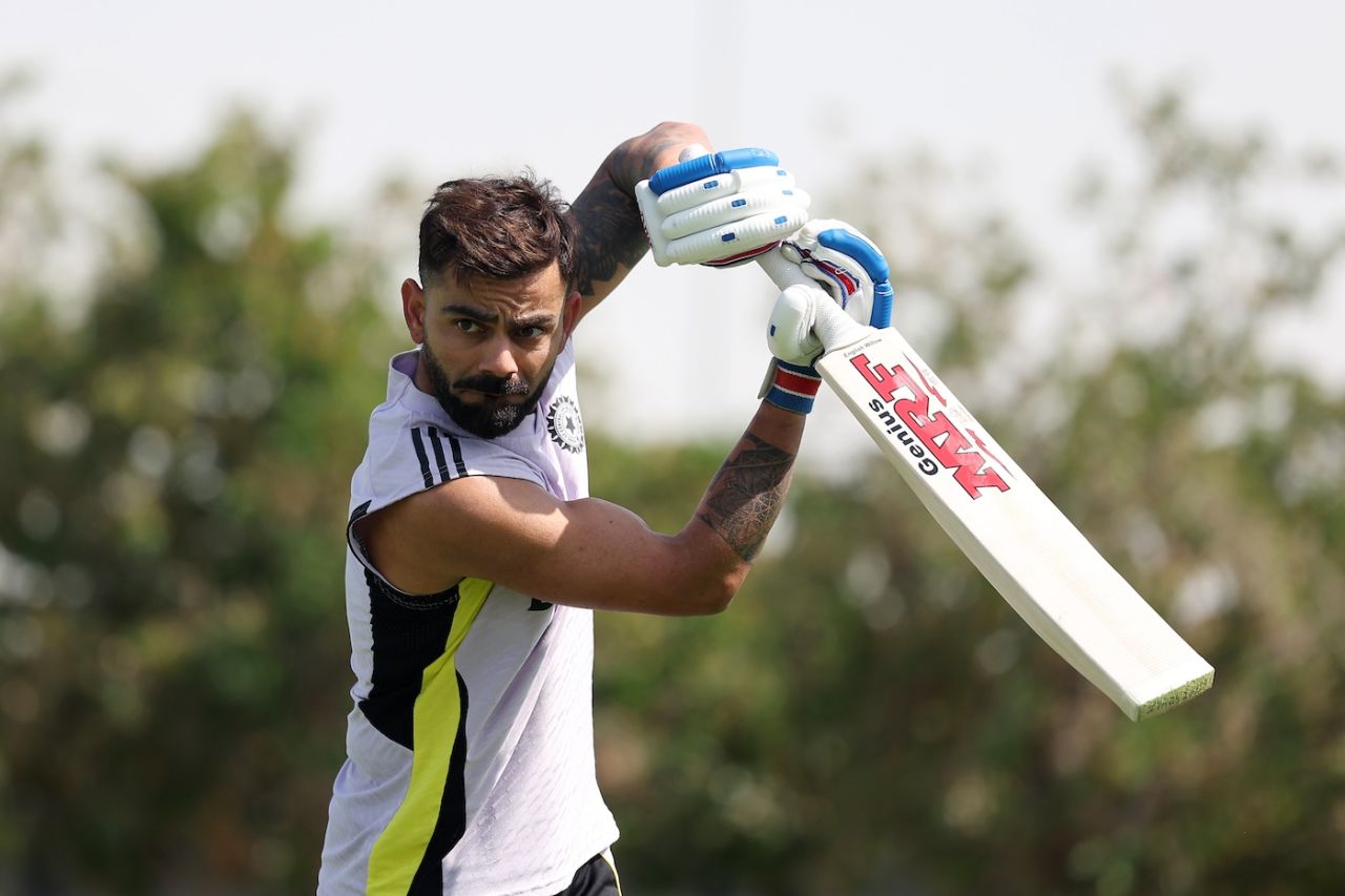 Virat Kohli arrived early to train ahead of India's Champions Trophy game against Pakistan, Dubai, February 22, 2025