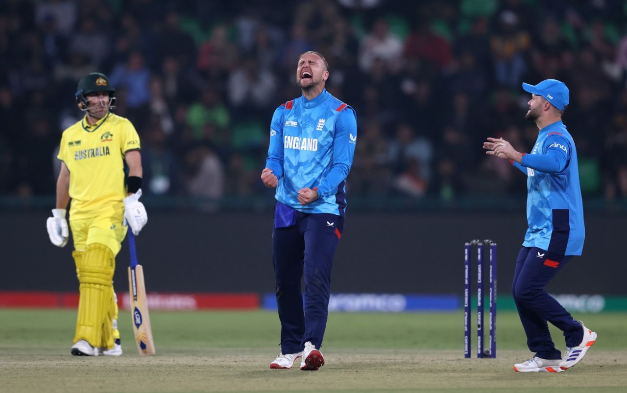Liam Livingstone dismissed Matthew Short for 63, Australia vs England, Men's Champions Trophy 2025, Lahore, February 22, 2025
