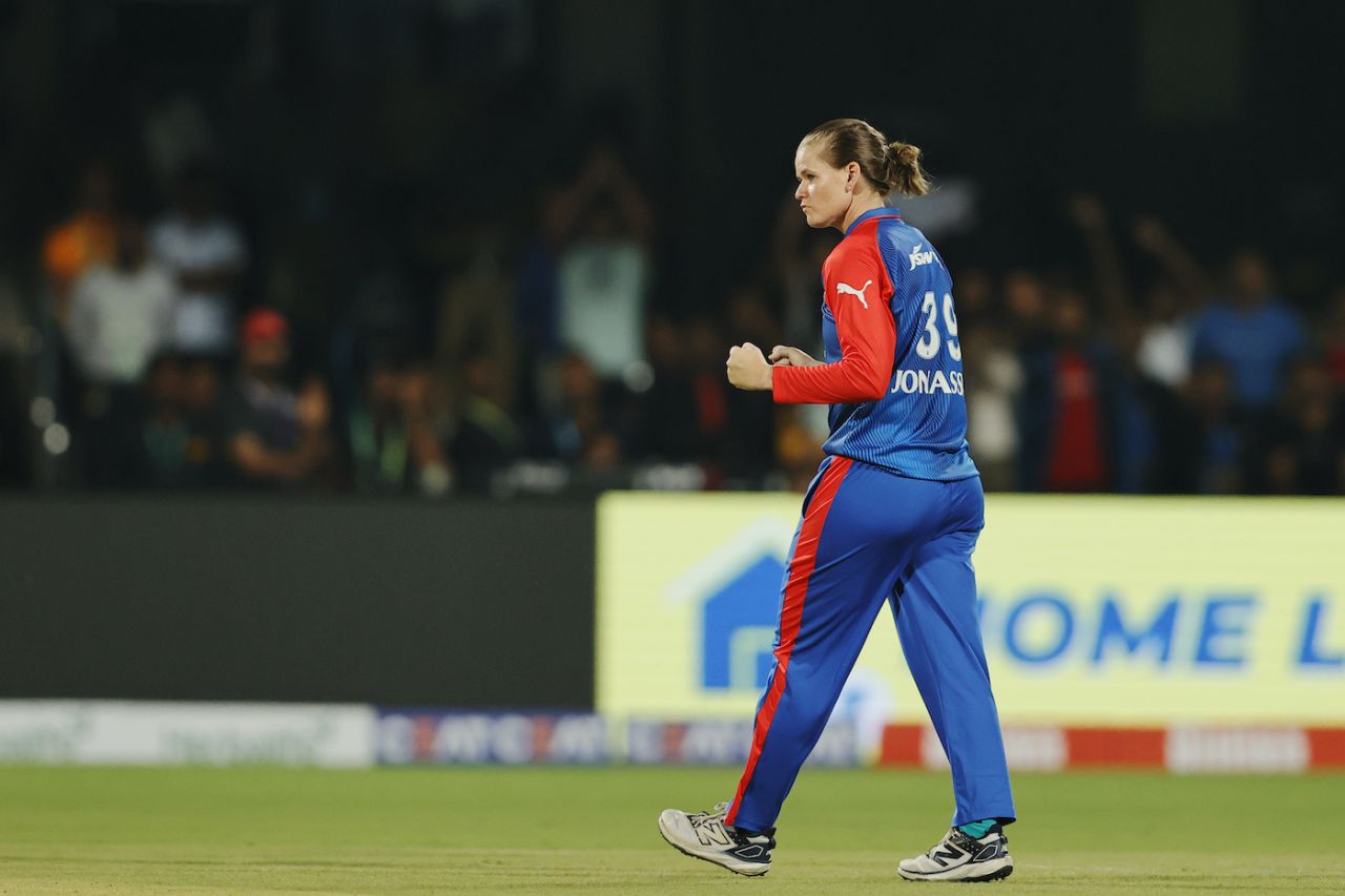 Jess Jonassen finished with 4 for 31, Delhi Capitals vs UP Warriorz, WPL 2025, Bengaluru, February 22, 2025