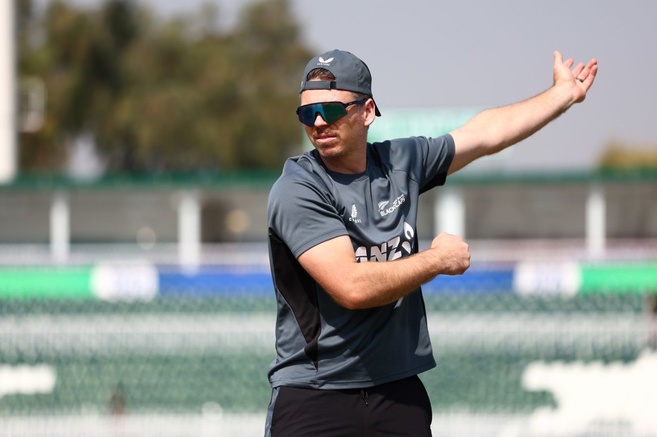 Michael Bracewell gears up for the match against Pakistan, Rawalpindi, February 24, 2025