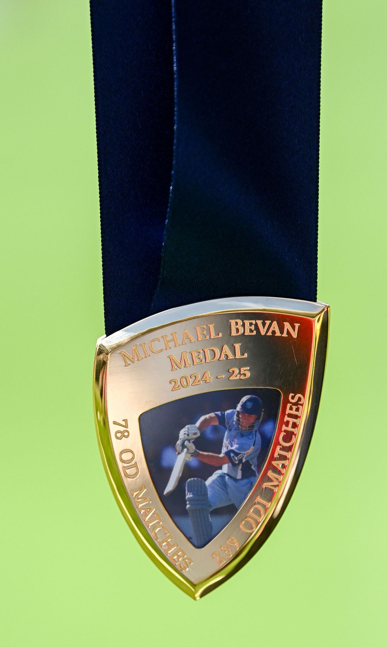 The Michael Bevan which will be presented to the Player of the Match in the One-Day Cup final, South Australia vs Victoria, One-Day Cup, Adelaide Oval, March 1, 2025