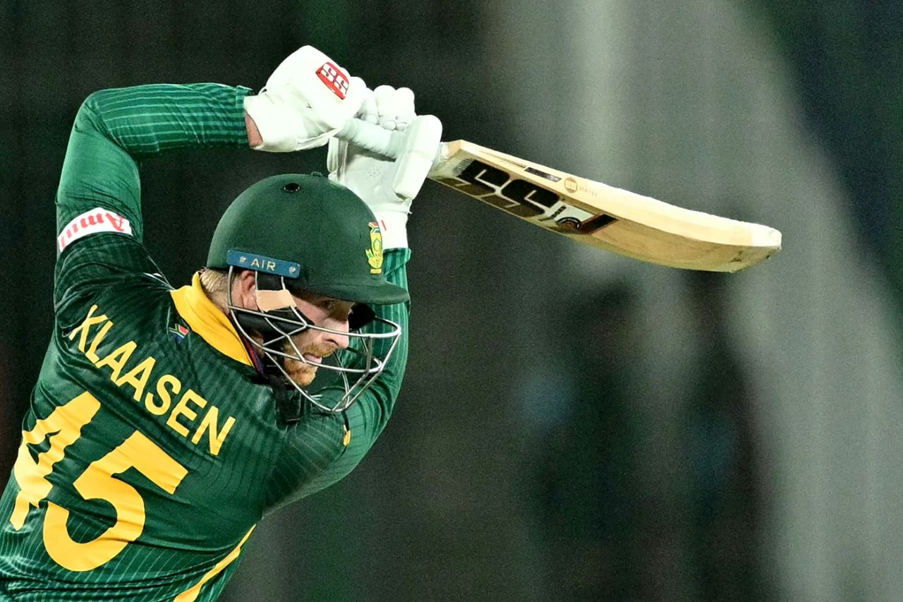 Heinrich Klaasen scored his fifth consecutive ODI fifty, South Africa vs England, Group B, ICC Men's Champions Trophy, Karachi, March 1, 2025
