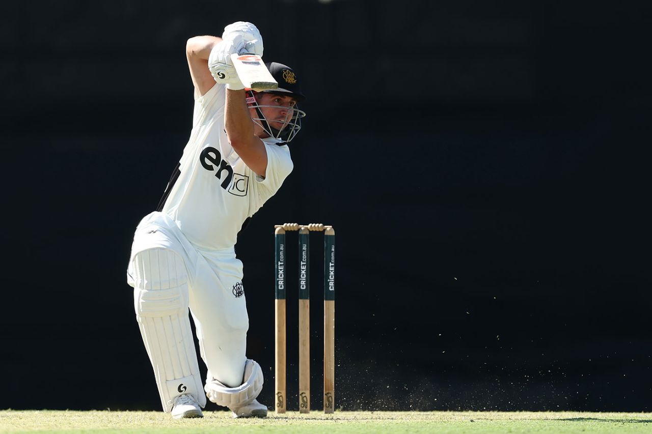 Joel Curtis made the joint top score for Western Australia, Western Australia vs New South Wales, Sheffield Shield, WACA, March 6, 2025
