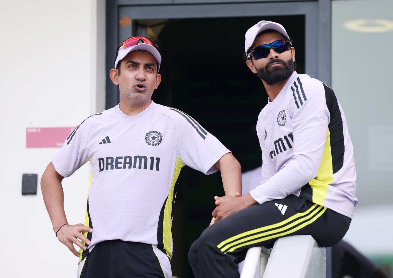 Gautam Gambhir and Ravindra Jadeja look ahead to the Champions Trophy final, India vs New Zealand, Champions Trophy final, Dubai, March 8, 2025
