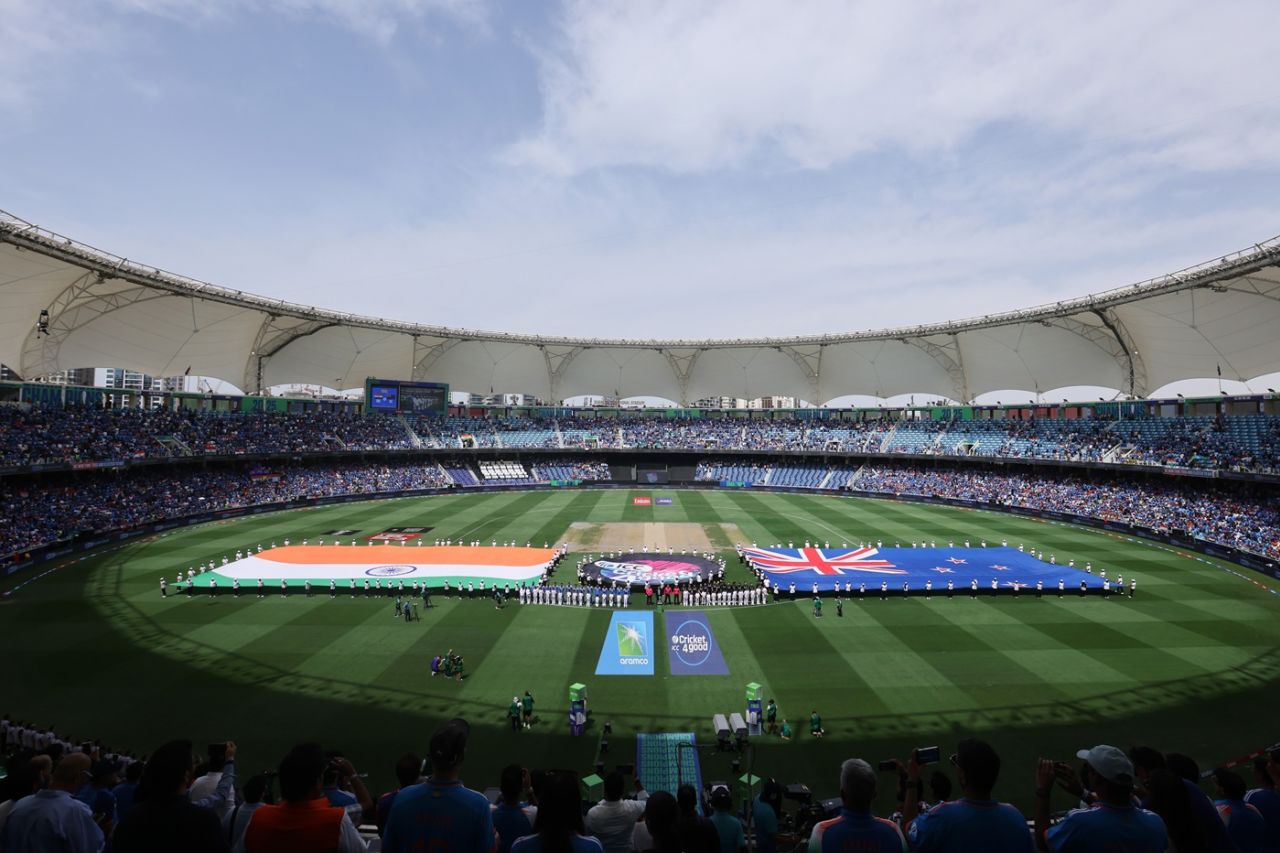 All the pomp ahead of play, India vs New Zealand, Champions Trophy final, Dubai, March 9, 2025