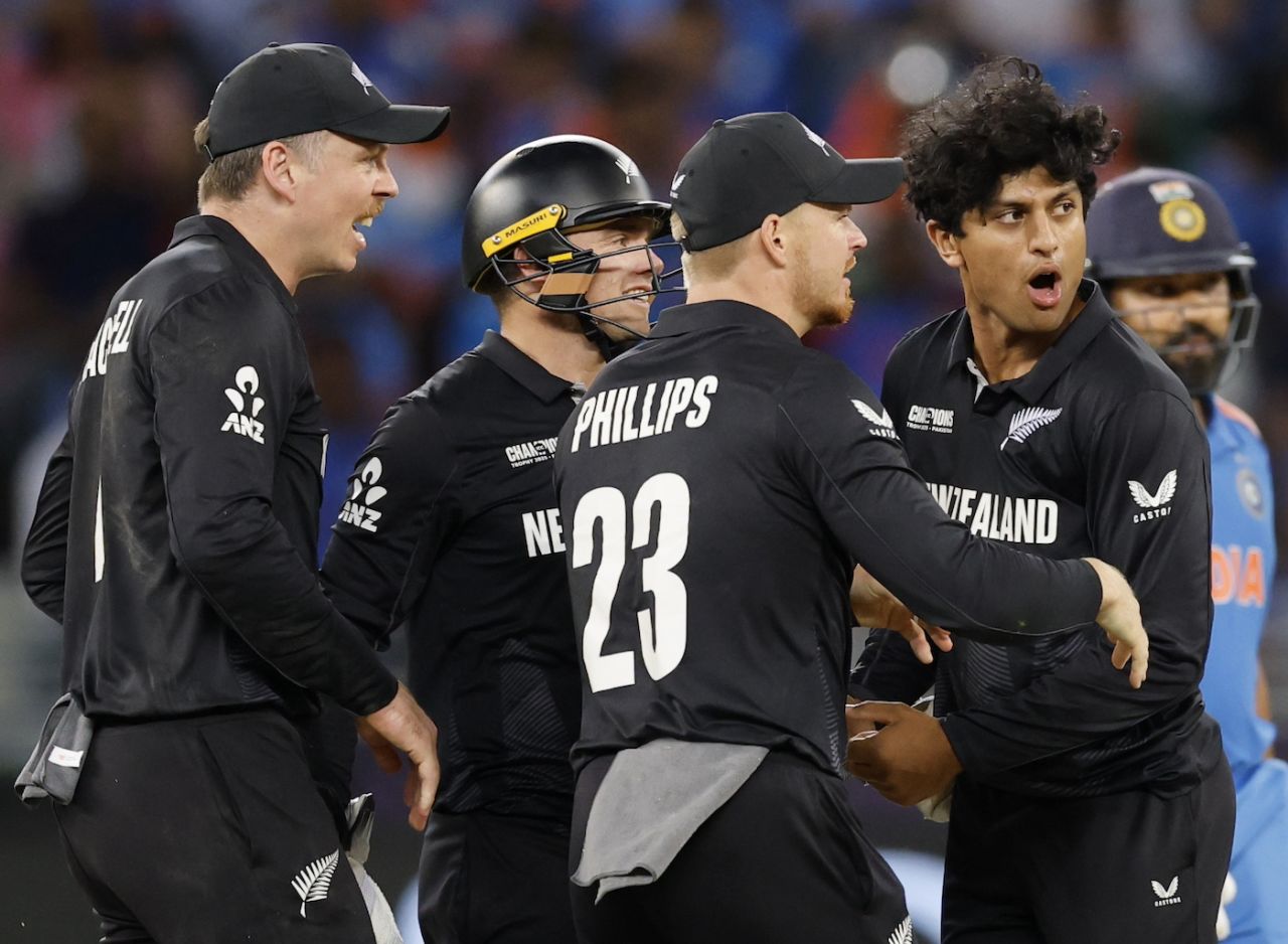 Rachin Ravindra got the massive wicket of Rohit Sharma, India vs New Zealand, Champions Trophy final, Dubai, March 9, 2025
