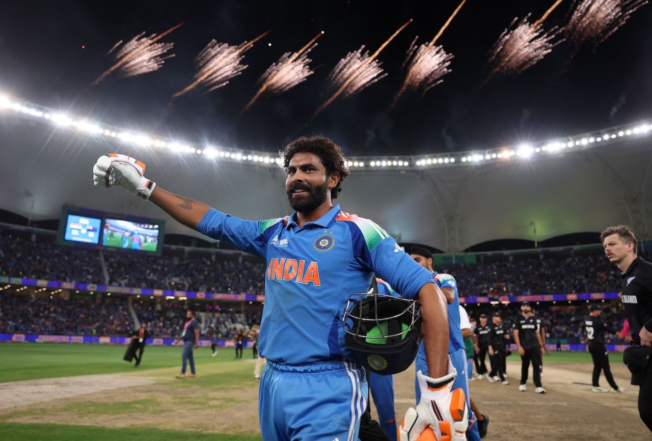 Ravindra Jadeja hit the winning runs, India vs New Zealand, Champions Trophy final, Dubai, March 9, 2025