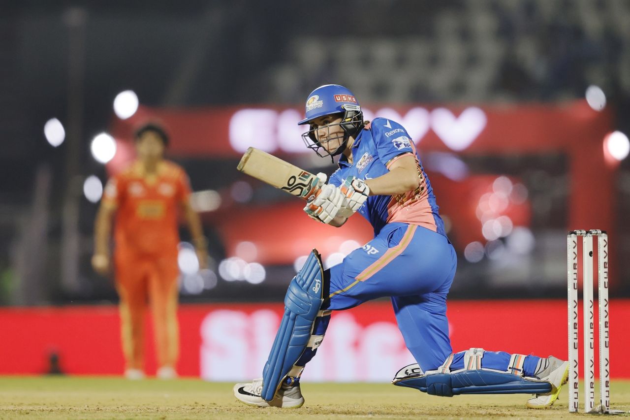Nat Sciver-Brunt kept ticking along, Gujarat Giants vs Mumbai Indians, WPL, Brabourne, Mumbai, March 10, 2025