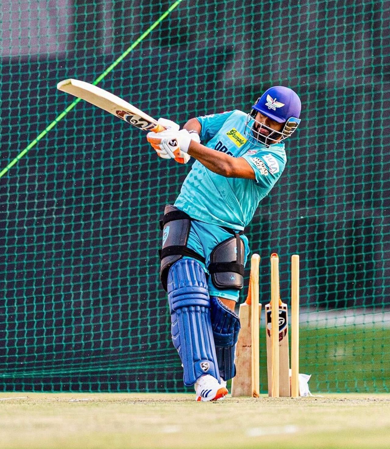 Rishabh Pant has a hit in the nets, Lucknow, March 16, 2025
