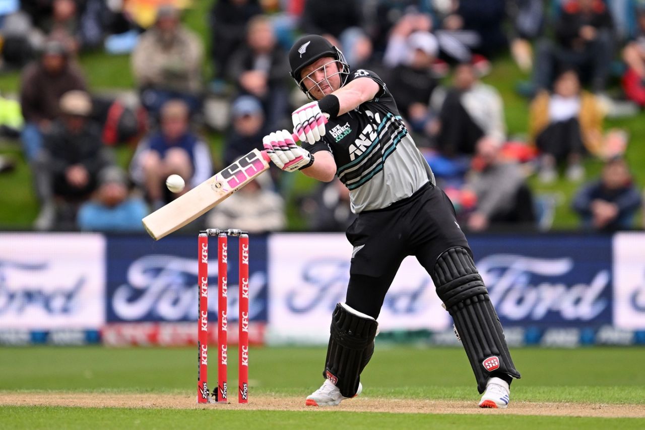 Tim Seifert bashed a 22-ball 45 before falling, New Zealand vs Pakistan, 2nd T20I, Dunedin, March 18, 2025