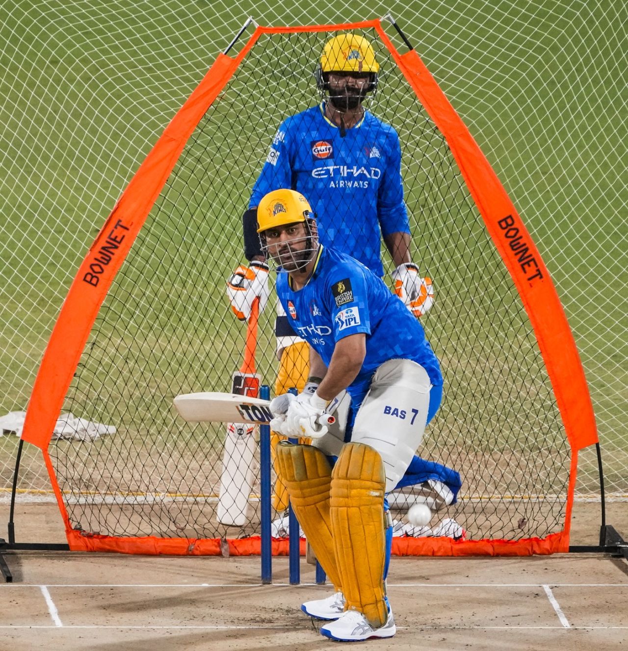 MS Dhoni and Ravindra Jadeja tune up for IPL 2025, Chennai, March 20, 2025