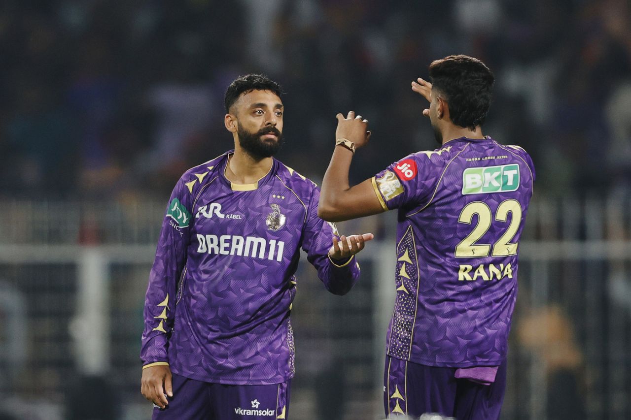 Varun Chakravarthy broke a 95-run opening stand, Kolkata Knight Riders vs Royal Challengers Bengaluru, IPL 2025, Kolkata, March 22, 2025
