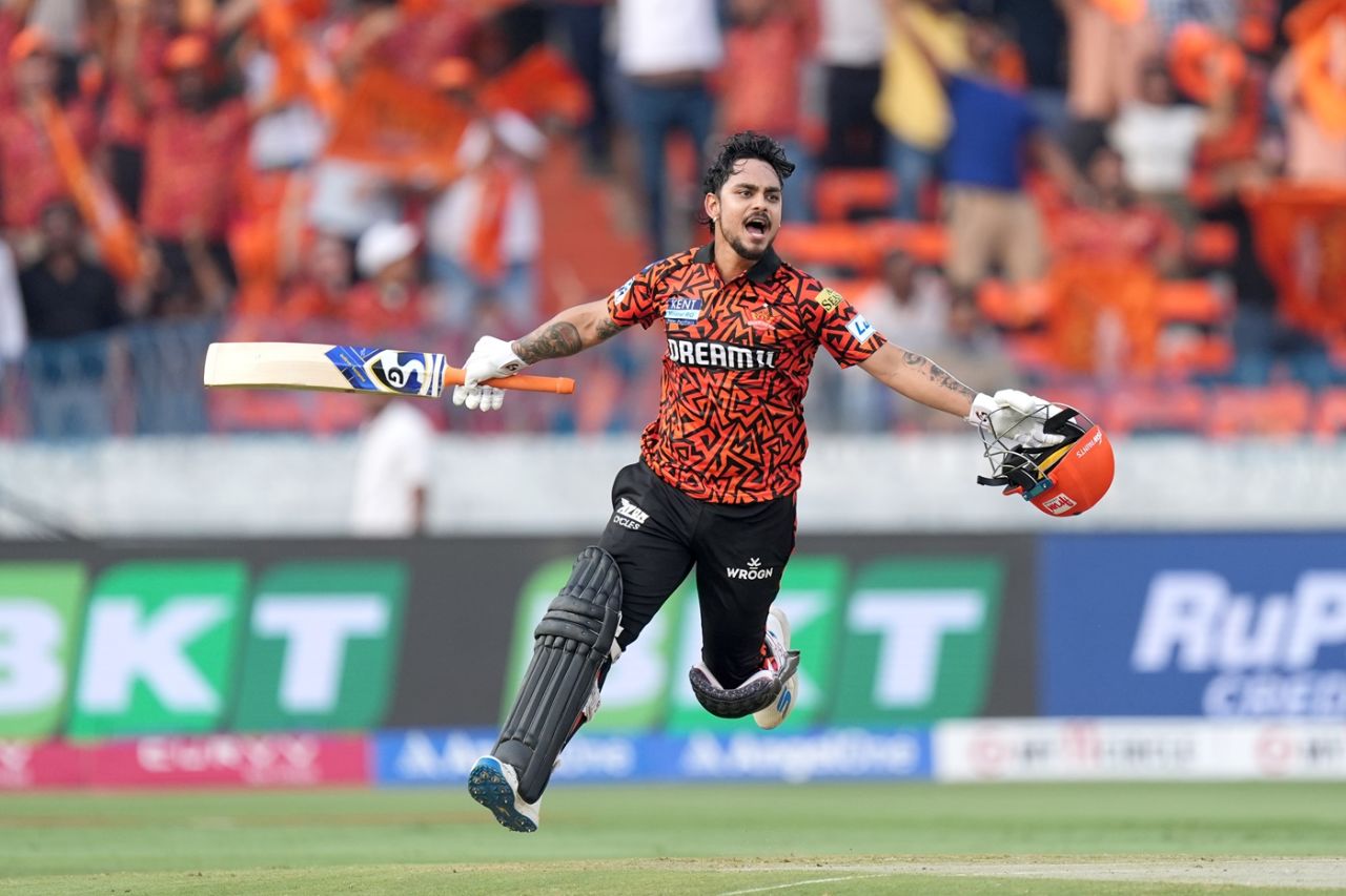 Ishan Kishan slammed his first IPL hundred, Sunrisers Hyderabad vs Rajasthan Royals, IPL 2025, Hyderabad, March 23, 2025