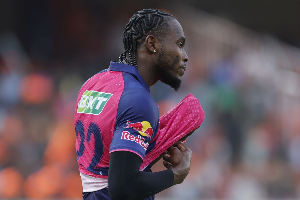 Jofra Archer bowled the most expensive spell in the IPL - 76 runs in his four overs, Sunrisers Hyderabad vs Rajasthan Royals, IPL 2025, Hyderabad, March 23, 2025