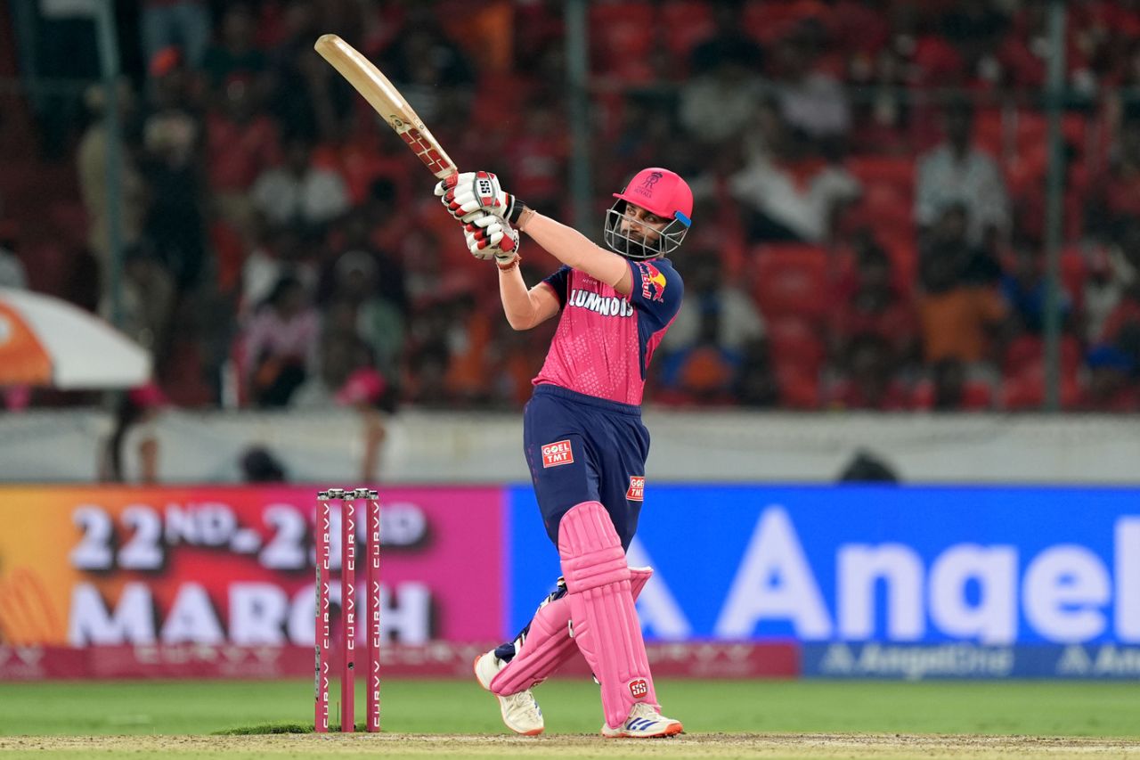 Shubham Dubey impressed in the lower order, Sunrisers Hyderabad vs Rajasthan Royals, IPL 2025, Hyderabad, March 23, 2025
