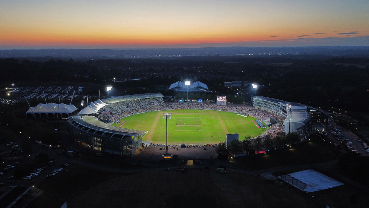 A general view of the Rose Bowl, Hampshire's home ground in Southampton, Hampshire vs Essex, T20 Blast, South Group, Ageas Bowl, June 23, 2023
