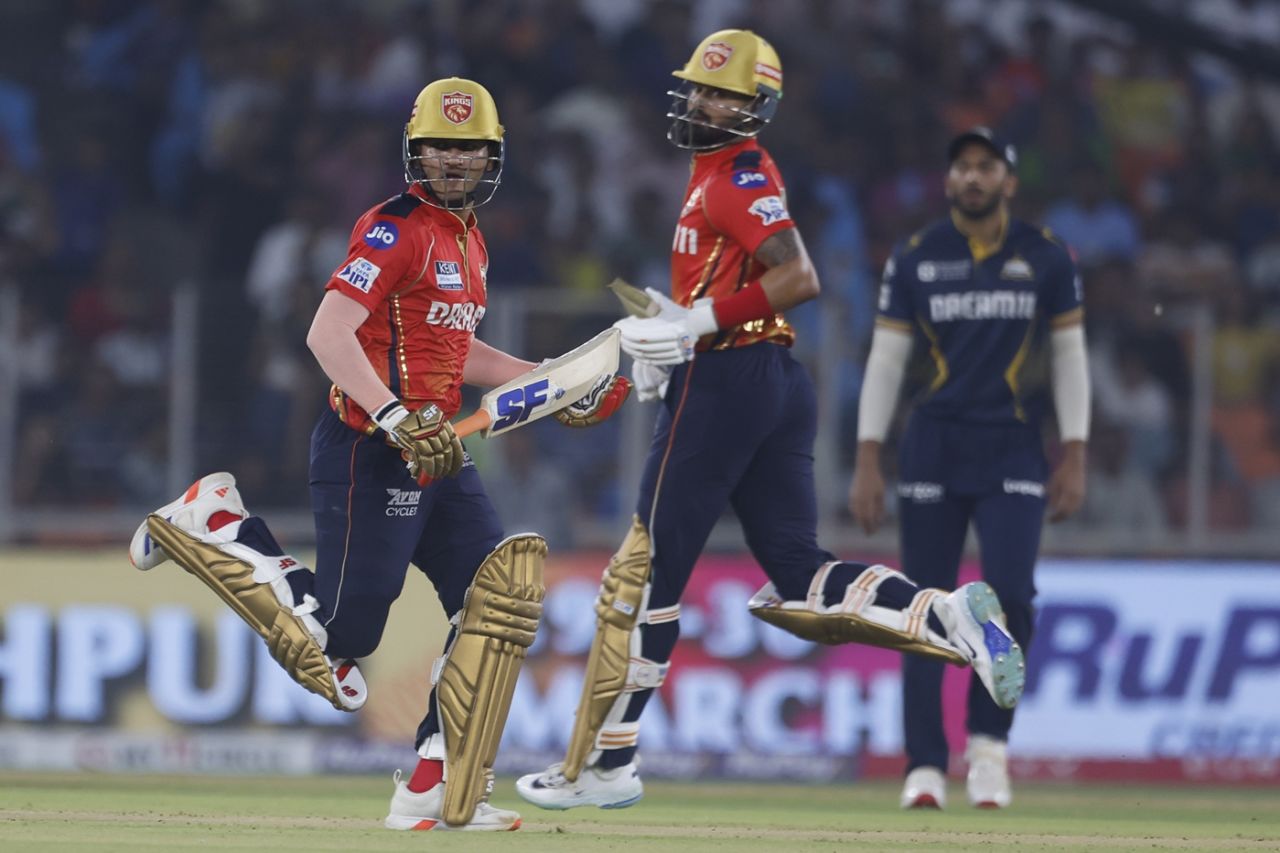 Priyansh Arya and captain Shreyas Iyer brought up a half-century stand in only 20 balls, Gujarat Titans vs Punjab Kings, IPL 2025, March 25, 2025, Ahmedabad
