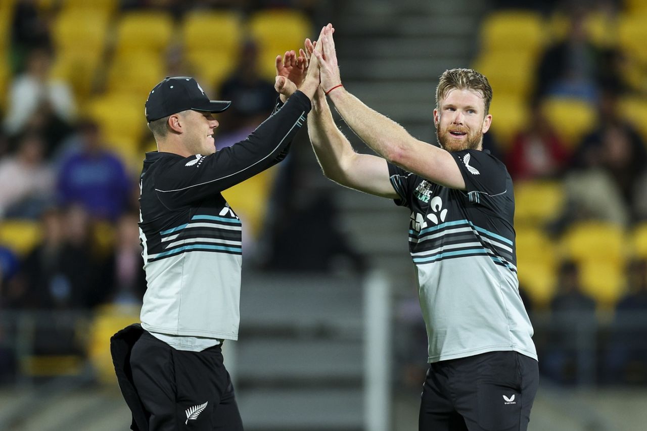 Jimmy Neesham starred with five wickets, New Zealand vs Pakistan, 5th T20I, Wellington, March 26, 2025
