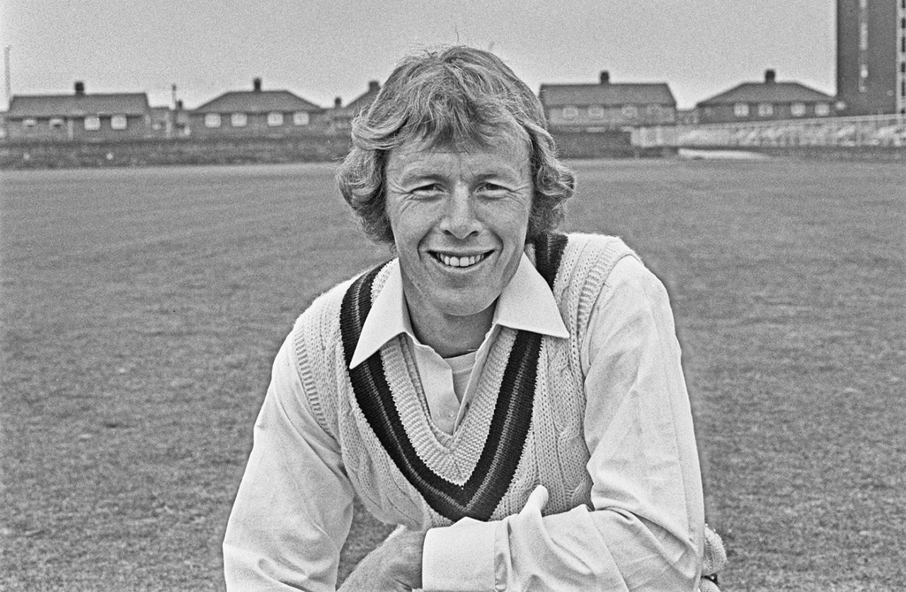 Lancashire's Peter Lever poses for the camera, April 23, 1974