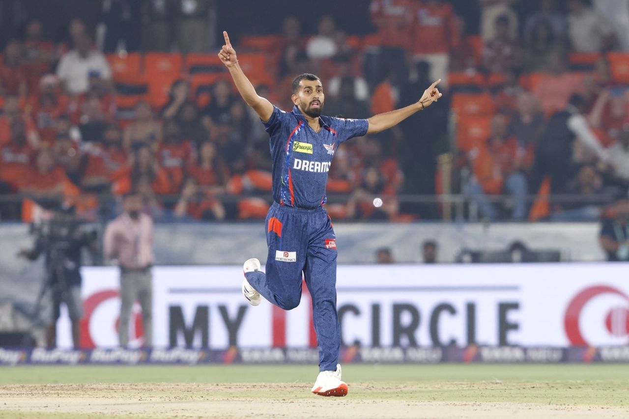 Prince Yadav picked up his maiden IPL wicket - Travis Head, Sunrisers Hyderabad vs Lucknow Super Giants, IPL 2025, Hyderabad, March 27, 2025