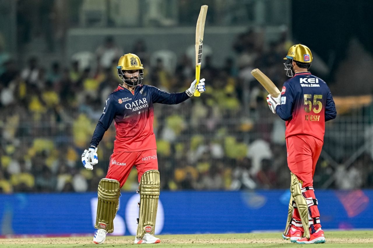 Rajat Patidar's half-century gave RCB a competitive total, Chennai Super Kings vs Royal Challengers Bengaluru, IPL 2025, Chennai, March 28, 2025