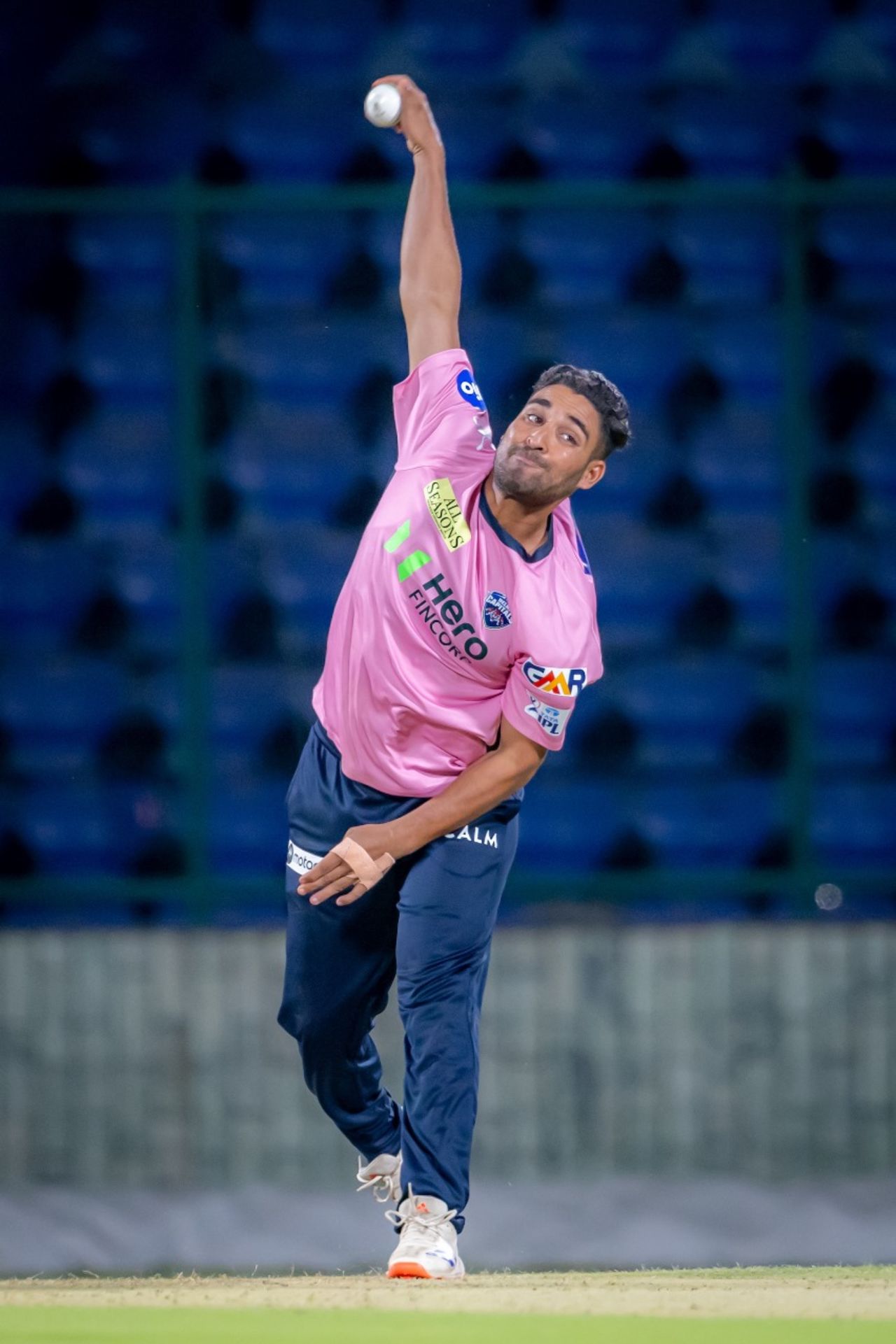 Vipraj Nigam bowls during a Delhi Capitals training, IPL 2025, Vishakhapatnam, March 29, 2025