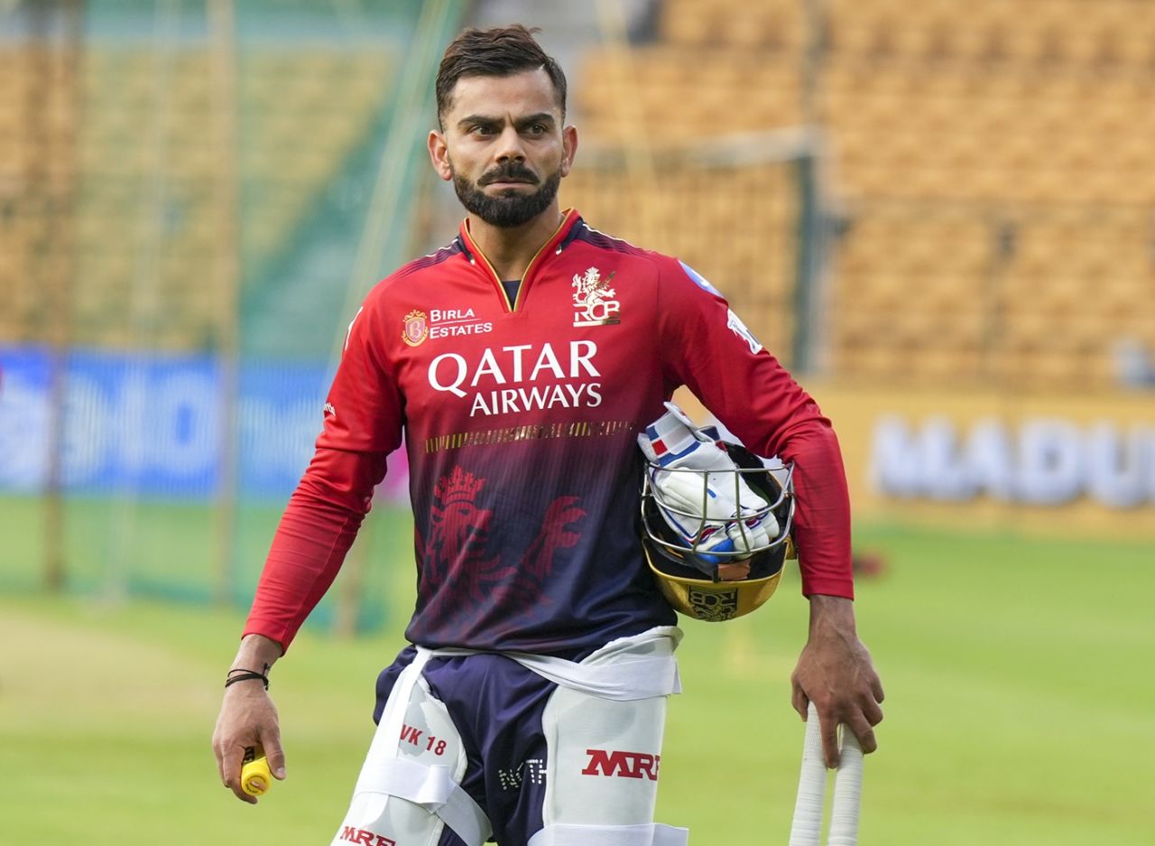 Virat Kohli tunes up for RCB's home game against GT, Bengaluru, April 2, 2025
