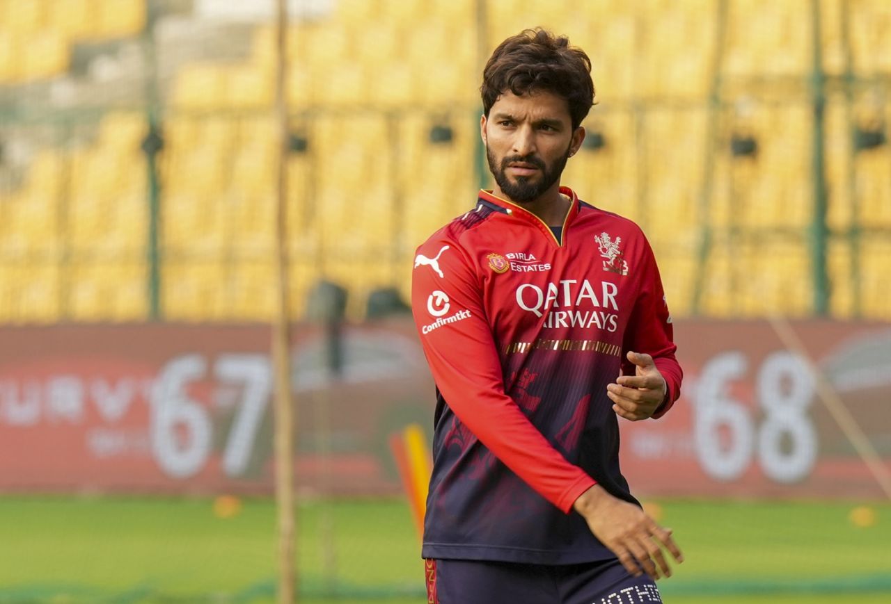 RCB captain Rajat Patidar at training, Bengaluru, April 2, 2025