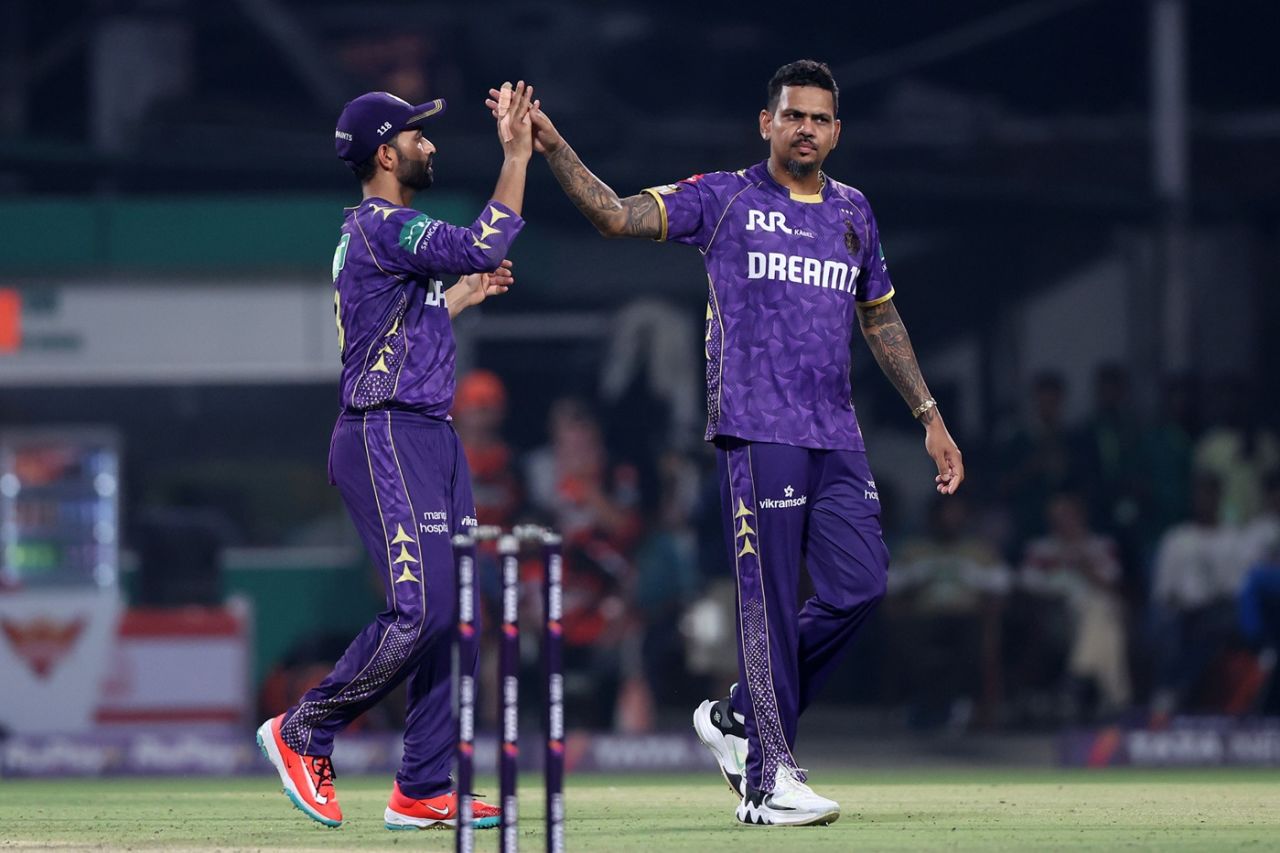 Sunil Narine accounted for Kamindu Mendis, Kolkata Knight Riders vs Sunrisers Hyderabad, IPL 2025, Kolkata, April 3, 2025