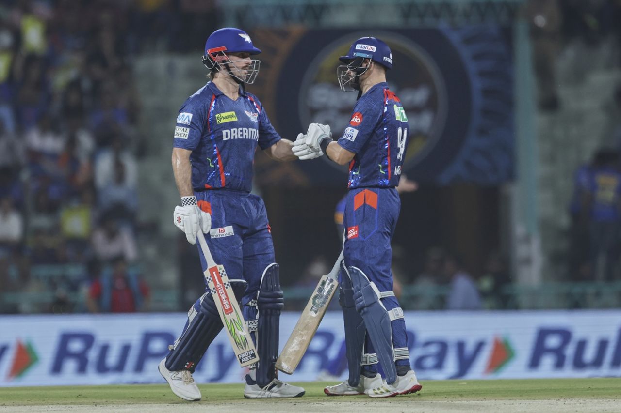 Mitchell Marsh dominated his opening partnership with Aiden Markram, Lucknow Super Giants vs Mumbai Indians, IPL 2025, Lucknow, April 4, 2025