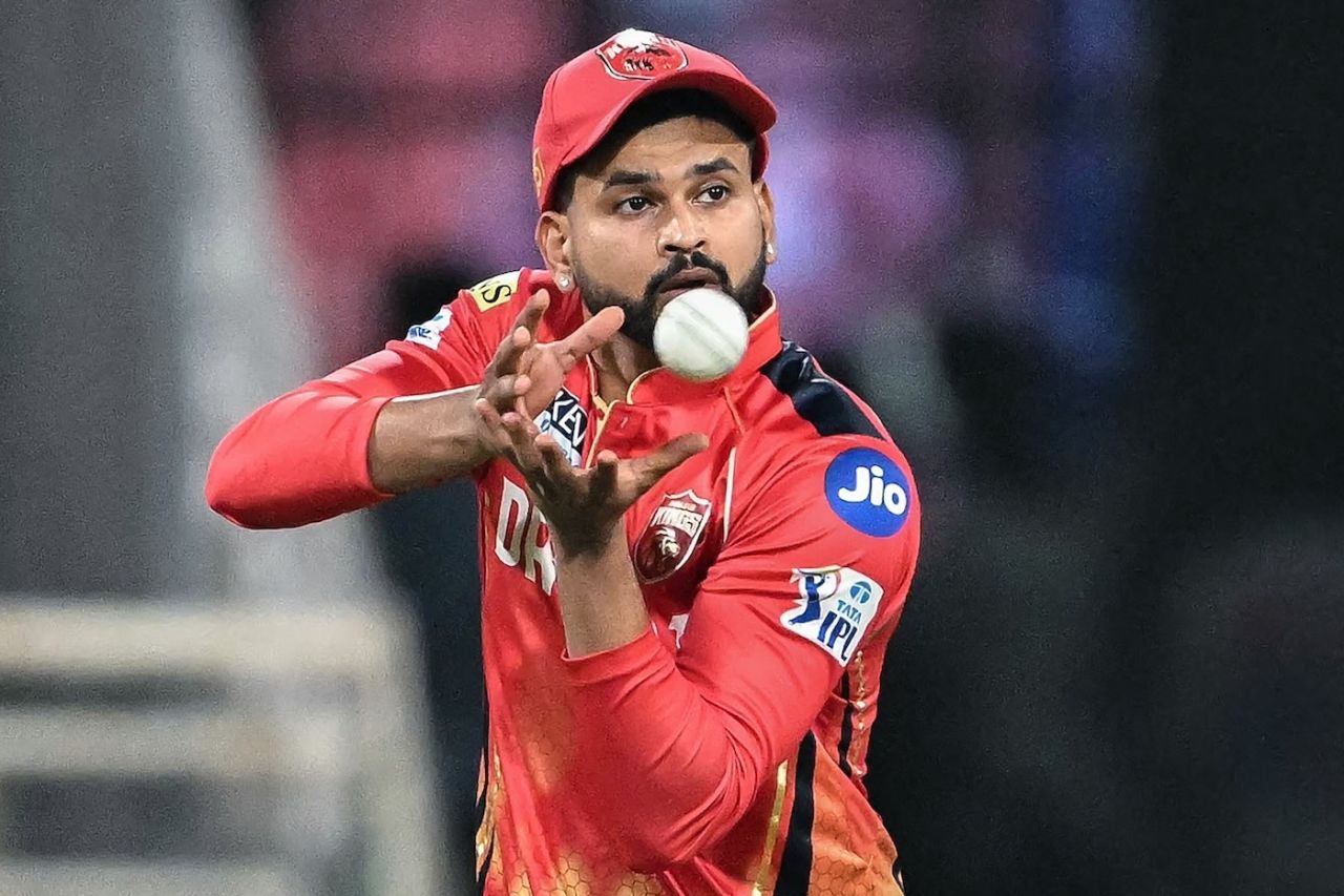 Shreyas Iyer in the field, Punjab Kings vs Rajasthan Royals, IPL 2025, Mullanpur, April 5, 2025