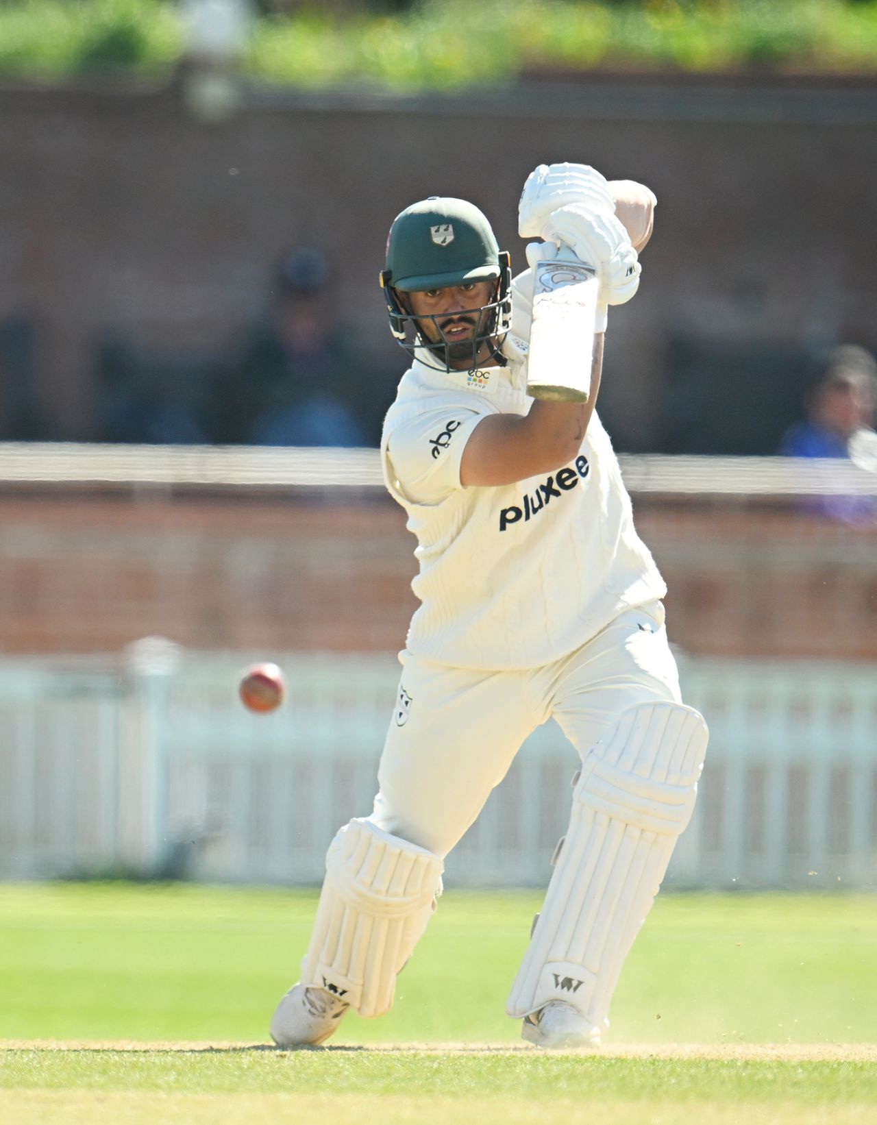 Brett D'Oliveira scored a defiant century, Somerset vs Worcestershire, County Championship, Division One, Taunton, 4th day, April 7, 2025