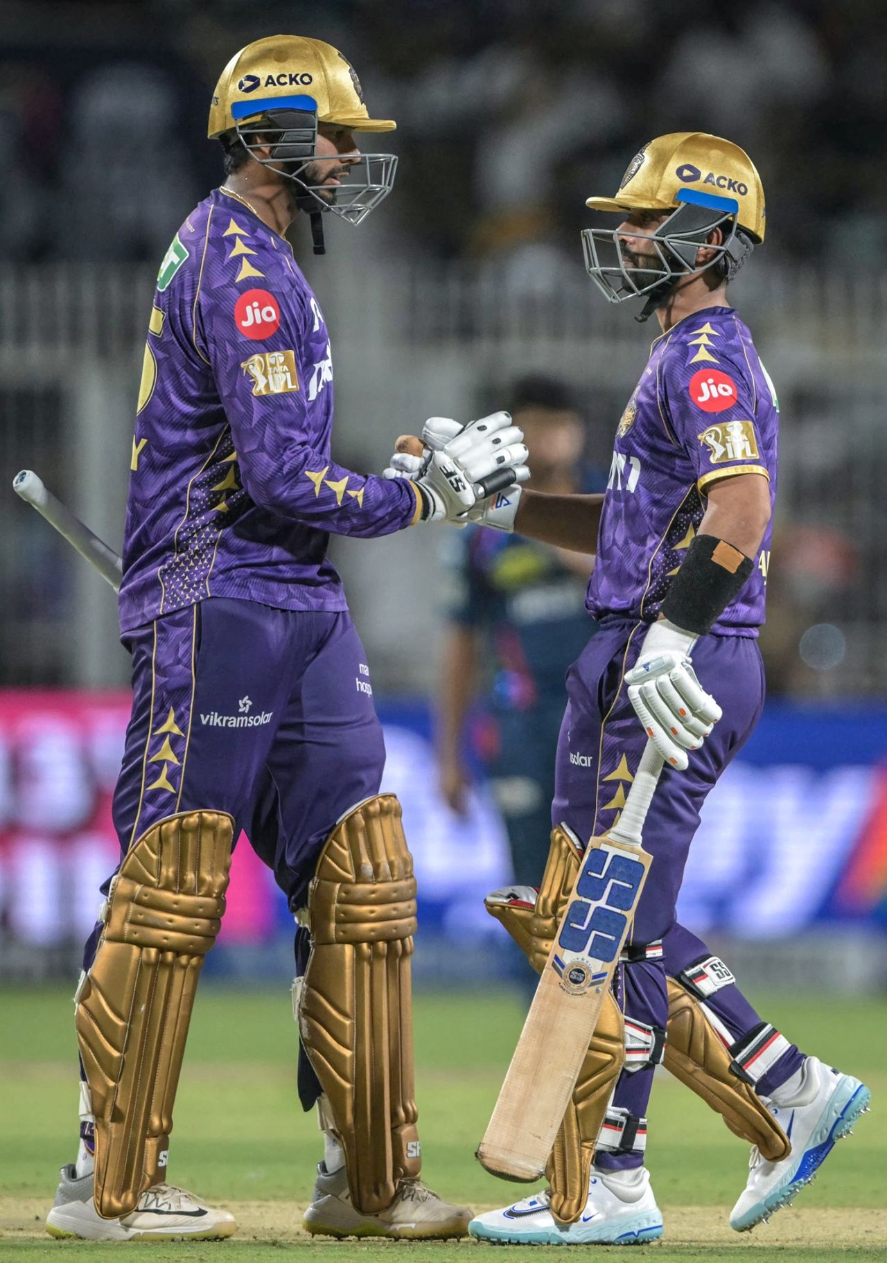 Venkatesh Iyer and Ajinkya Rahane added 71 off 40 for the third wicket, Kolkata Knight Riders vs Lucknow Super Giants, IPL 2025, Kolkata, April 8, 2025