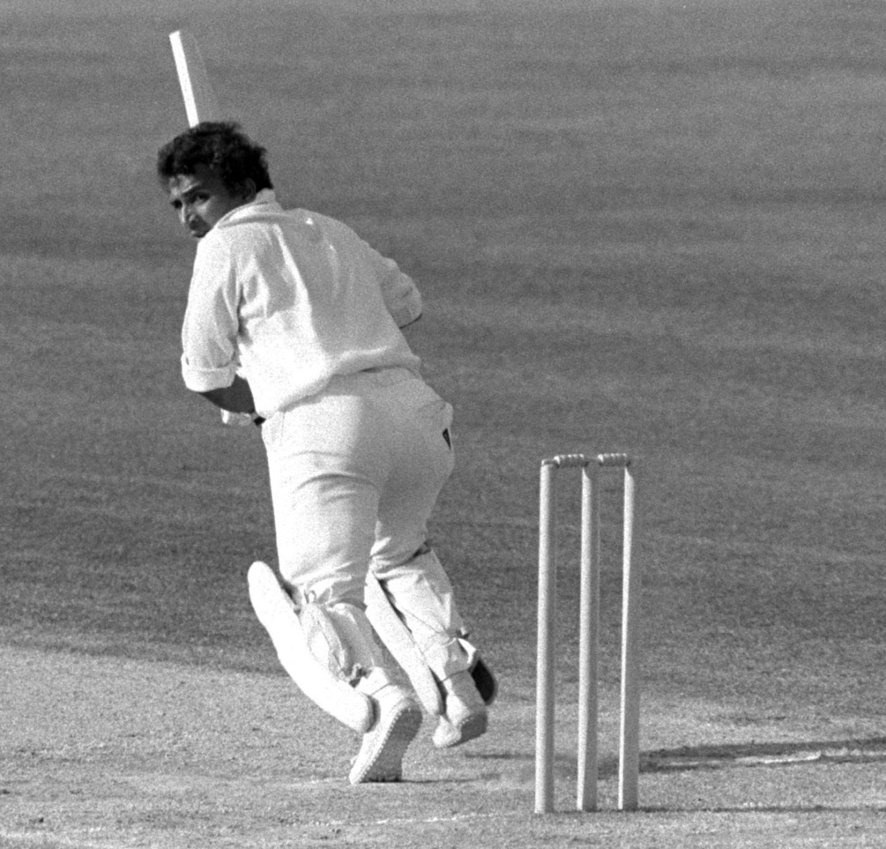 Sunil Gavaskar plays the flick, England v India, The Oval, September 1979